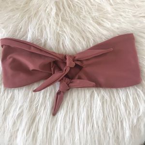 NWOT Mikoh Swimwear Tie Front Bikini Top